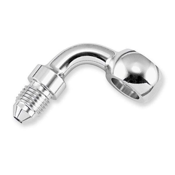 Goodridge Banjo Fitting 3/8 10MM W/90 DEG Bend Chrome