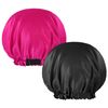 WSICSE 2 Pcs Baby Kids Bonnets, Adjustable Bonnet for Kids Toddler Double Layer Satin Bonnet for Sleeping