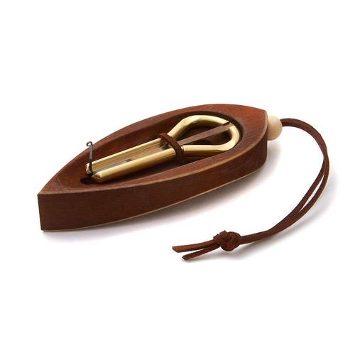 Jaw Harp by MUARO P.Potkin in Dark Wooden Case (Mouth Harp)