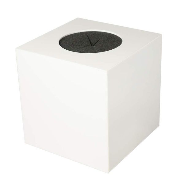 Acrylic lottery box (with blindfold, White, 20cm)