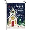 Christmas Church Garden Flag