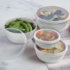 gia'sKITCHEN 23049 prep Bowls, 6.5"x6.5"x3", Multicolor