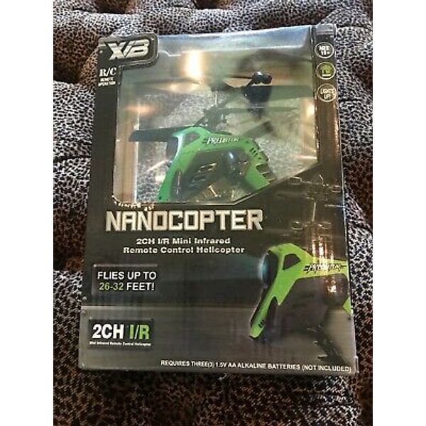 X/B Nanocopter Predator 2Ch I/R Mini Infrared Remote Control Helicopter NEW