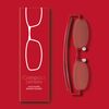 IF Compact Lenses Readers Slim Flat-Folding Unisex Reading Glasses - Chilli, "+1.0"""