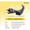 Universal AC Power Cable - 2-Pack- 1ft. 3 Prong PC Power Cord Replacement for...