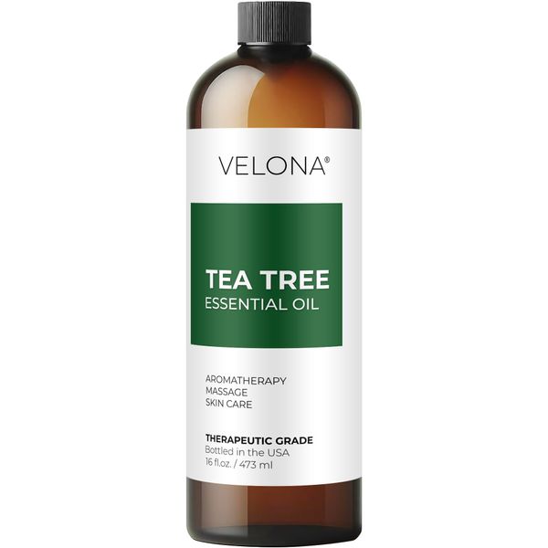 Tea Tree Essential Oil by Velona - 16 Fl Oz | Therapeutic Grade for Aromatherapy Diffuser Undiluted
