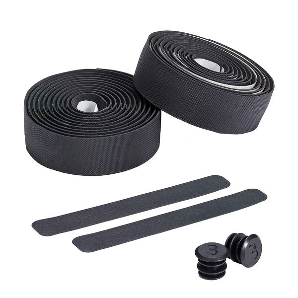BBB BHT-14 Black Flex Ribbon Gel Bar Tape - Black, One Size