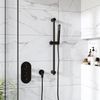 Arissa Matt Black Round Wall Outlet Elbow