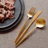 Cutipol Moon Gold Dinner (Knife/Fork/Spoon) Set of 3