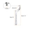 sourcing map 2-4 3/4"(51-121mm) C Spanner Wrench Adjustable Round Pin Spanner Wrenches Tool Chrome Vanadium for Lock Nut Machine Tools Mechanical Tool, Silver Tone