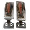 Set Of 2 Coastal Marine Nautical Fish Drawer Cabinet Door Bar Pull Knobs Accent