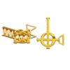 Ghost Gold Grucifix Claw Hair Clip