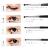 JUJUGO 5pcs Makeup Brushes Eye Makeup Brushes Flat Foundation Brush Professional Travel Compact