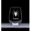 Spider with name Stemless wine glass, 17 oz.