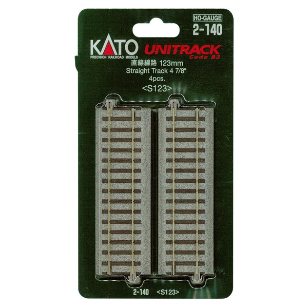 Kato 2-140 Unitrack (S123) Straight Track 123mm 4pcs