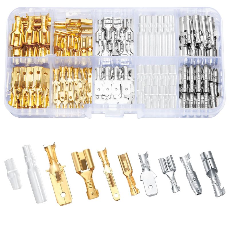 150-teiliges Kabelschuh-Set – Verzinntes Kupfer – Für 6–16 Mm² Und M8/M10 Ringklemmen