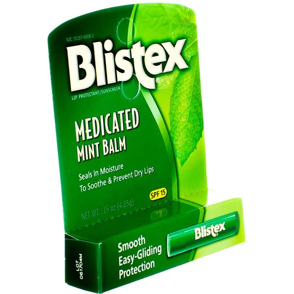 Blistex Medicated Lip Balm SPF 15 0.15 Oz (8 Pack)