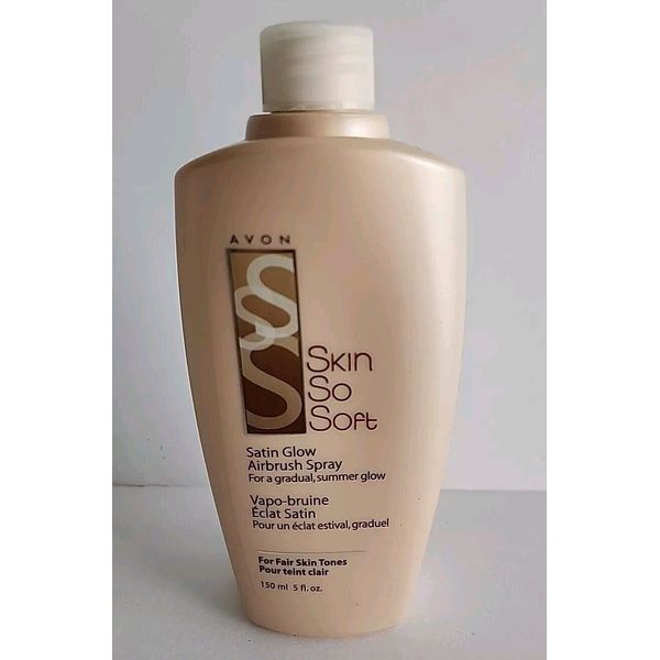 AVON Skin So Soft Satin Glow Airbrush Self Tan Lotion 5fl.oz FAIR Skin New NOS