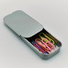 10ml Rectangular Tin with Sliding Lid - Small Travel Container/Sweets/Lip Balm/Favour/Gift/Pill/Cosmetic Box