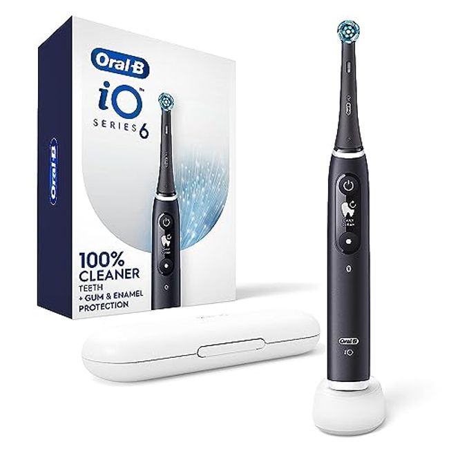 Oral-B iO Series 6 Electric Toothbrush with (1) Brush Head, Black ( Packaging May Vary )