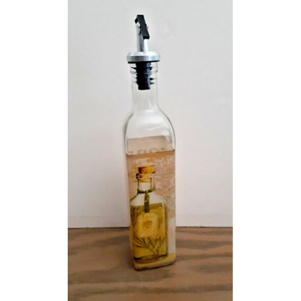 Olive Oil Despencer Bottle. Oil & Vinegar Cruet. 16 oz.