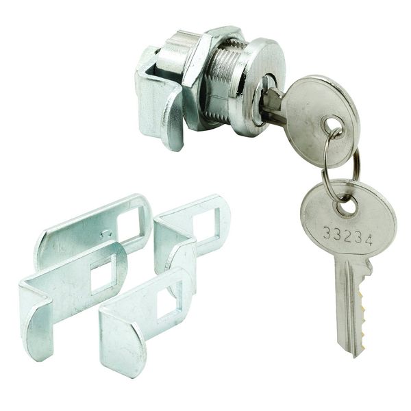 Prime-Line MP4945 Mail Box Lock, 5-Cam, 5-Pin, 13/16 In. Threaded, Counter-Clockwise (Single Pack)
