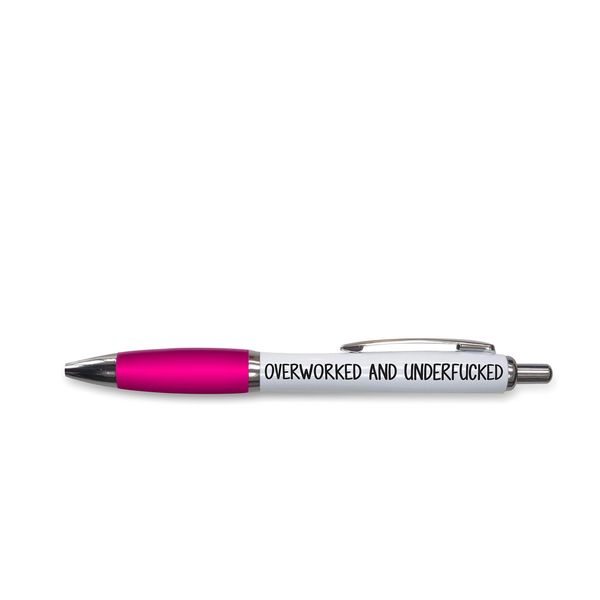 Rude Pens For Adults | Funny Boss Gifts Leaving Presents For Colleagues | Silly Ballpoint Pen Novelty Funky Stationery Quirky Gift Office Desk Accessories (Pink_PAP1)