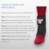Swede-O Strap Lok Ankle Brace, Black, Medium