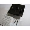 Replacement for Volex 1 Gang Intermediate Lightswitch 10AX Black Interior Blk Nickel Flat Plate