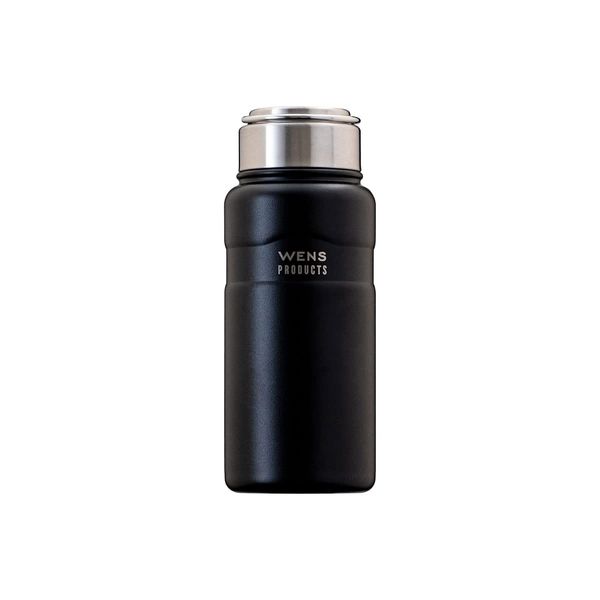 Atlas AWPB-500BK Wens Water Bottle, Lightweight, Drink Direct from Bottle, Keeps Contents Cold, Easy to Clean, 17.9 fl. oz. (530 mL), Outdoor, Black