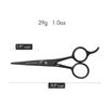 HALO FORGE Professional Mustache & Beard Scissors: Small Sharp Stainless Steel Beard Shears For Men Personal Care Precision Trimming Mustache, Facial Hair, Eyebrow, 5.5 Inch (Black)