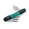 Sata 9pc Hex Key Copmact and Easy Grip Fold-Up Set SAE