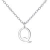 Philip Jones Sterling Silver Initial Q Necklace