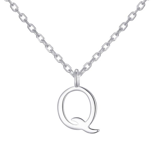 Philip Jones Sterling Silver Initial Q Necklace