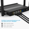 RIIEYOCA Cat6 Ethernet Patch Cable 0.5ft,High Speed Internet Network Cable LAN Patch Cables with Rj45 Connectors for Router, Modem,Switch, Server, Black, 4 Pack