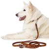 HUNTER Leash Solid Education, 11/200 Soft genuine cow leather, cognac