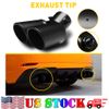 Black Car Rear Dual Exhaust Pipe Tail Muffler Tip Auto Accessories Replace Kit
