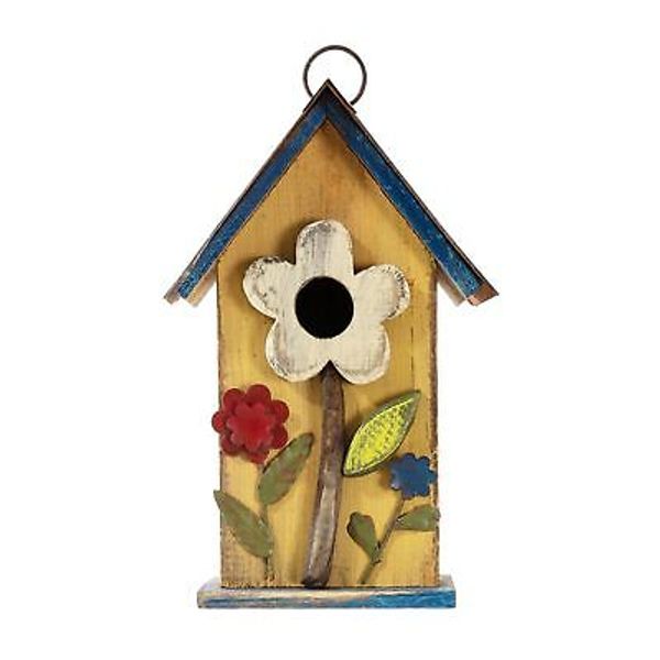 10.2" H Hanging Bird House for Outdoor Patio Garden Decorative Birdhouse Pet ...