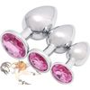 DYNLAB Pink Gemstone Stainless Steel Trainer for Elegant Training, pink, Neck pouch