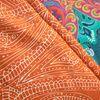 Lush Decor Boho Chic Reversible Throw Blanket, 60" x 50", Turquoise &Navy