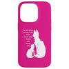 Know How To Make Friends With Strange White Cats Case for iPhone 14 Pro