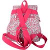 Valita Womens Lightweight Medium Patterned Work/Travel Backpack/Rucksack - White Poppies