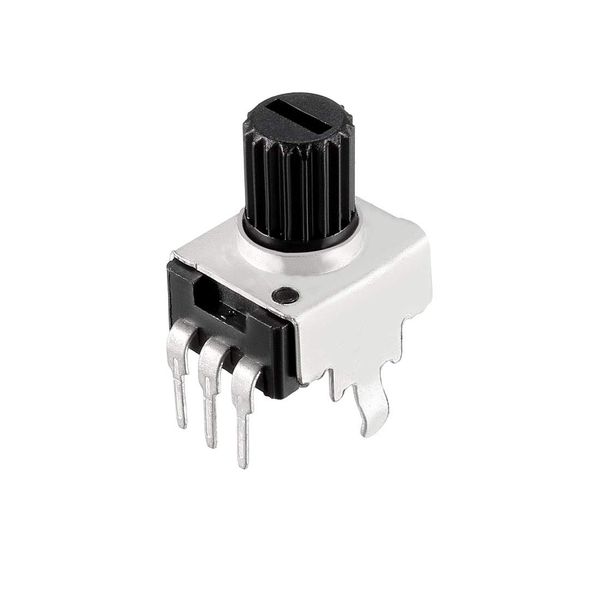 uxcell Carbon Coated Potentiometer, Variable Resistor, Single Turn Rotary, 200KΩ, 0932, Pack of 5