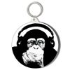 Chimp and Headphones Short Chain Keyring Bottle Opener