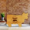 Get Your Rump In Here! 14.75 x 9.75" Cow Shape Cutting Board
