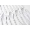 Knork Eco Plant Based 24 Pack Reusable Bamboo Flatware Set (White)…
