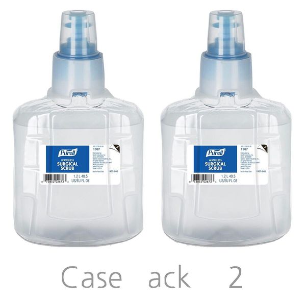 PURELL Waterless Surgical Scrub LTX 1200ml Refill 1907-02 (Pack of 2)