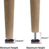 High Density Felt Glide Pads Chair Table Leg Levelers Adjustable Floor Protector