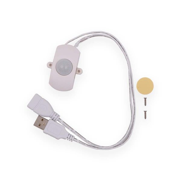 Tiardey Motion Sensor Switch 5A USB 5-24V Mini LED Strip Automatic Sensor Switch for LED Strip Light