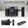 SMALLRIG NATO Handle, Quick Release Grip, Rotating Push Button Side Handgrip for DLSR Camera Cage Kit, with Integrated NATO Rail (Left Side) - 3260